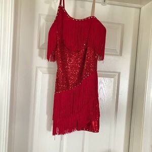Red flapper costume dance/pageant/halloween